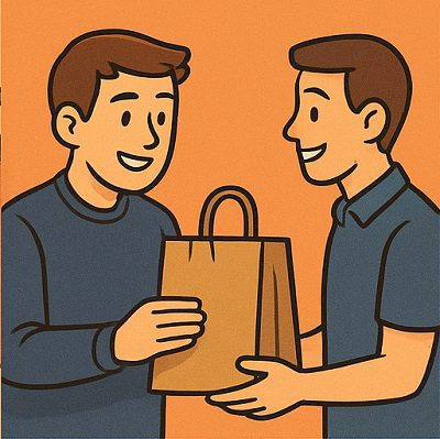 تحویل فوری محصول به مشتری در فروشگاه